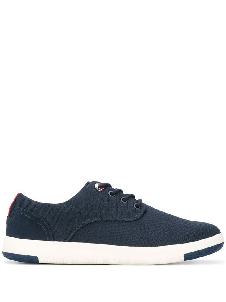 lace-up flat plimsolls