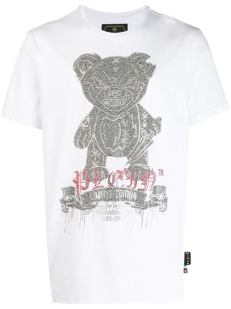 teddy print T-shirt