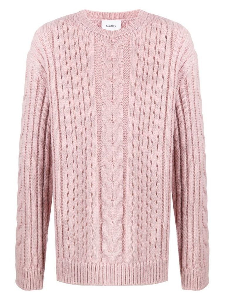 Virote argyle-knit jumper