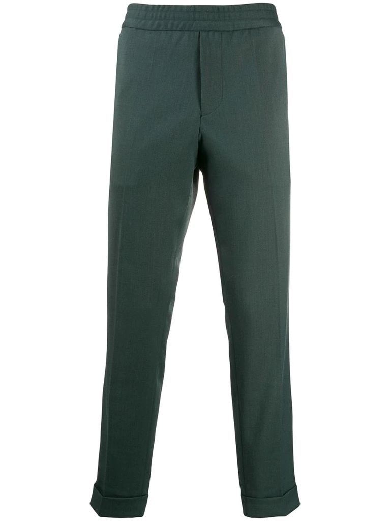M. Terry cropped trousers
