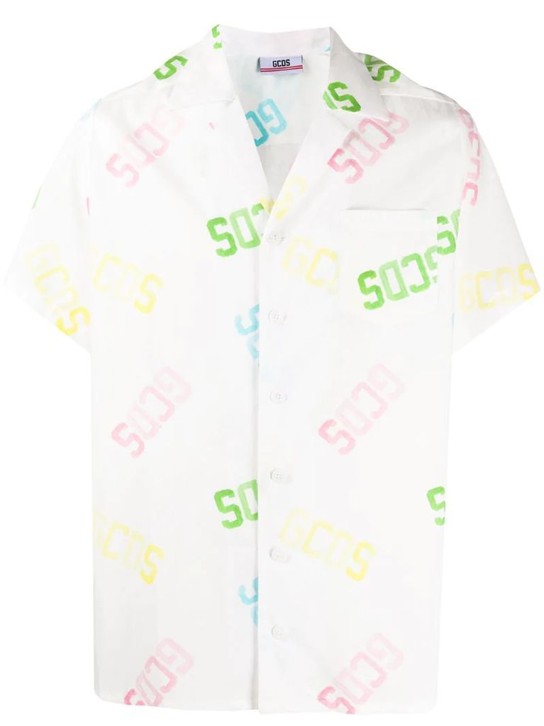 logo print shirt