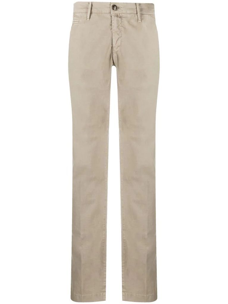 straight leg trousers