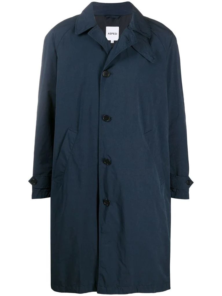 single breasted trench coat
