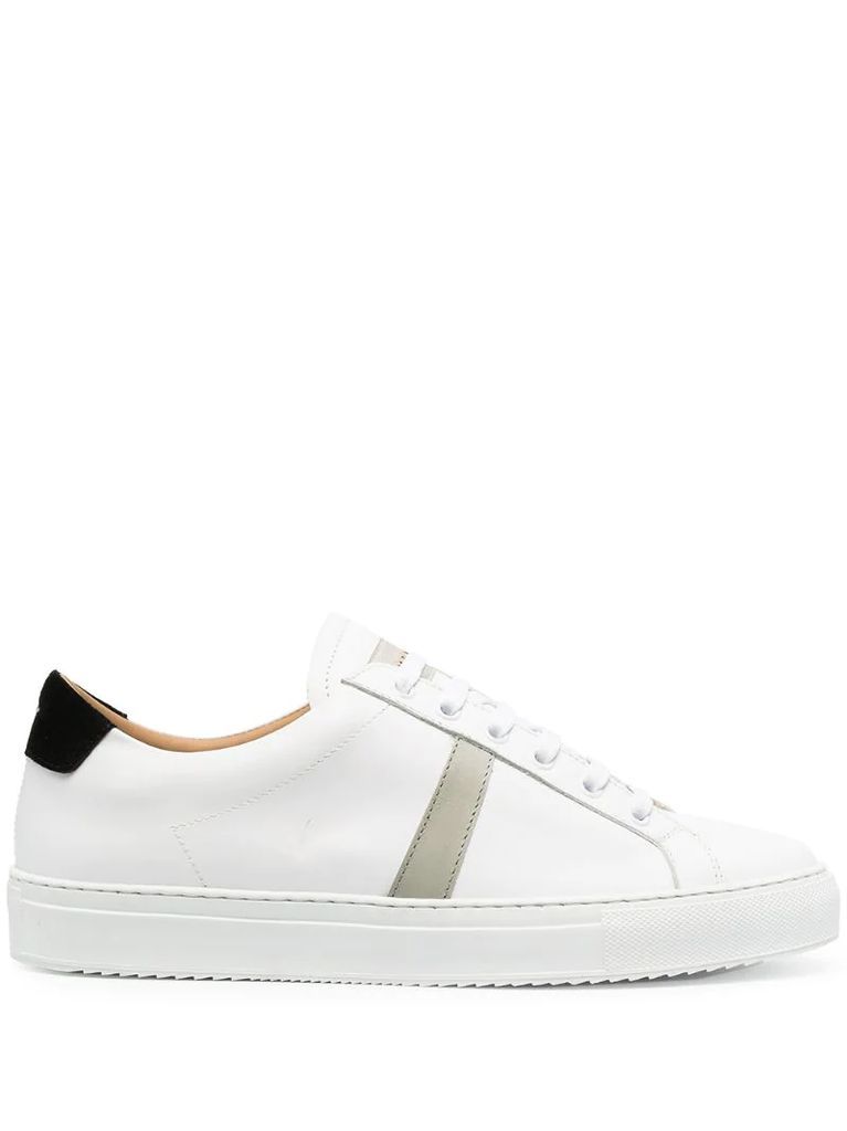 contrasting band low-top sneakers