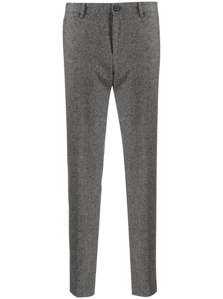 tailored straight trousers