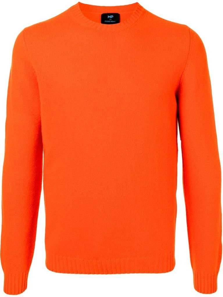 crew-neck knitted jumper
