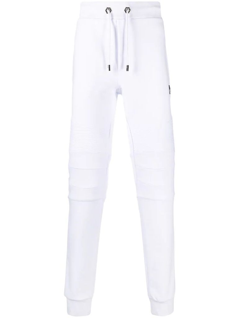 panelled skinny-fit track pants