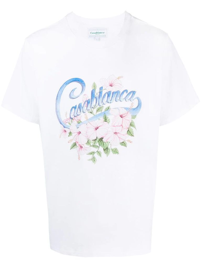 hibiscus logo T-shirt