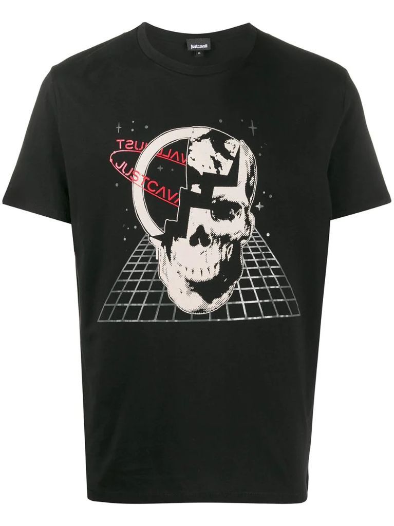 skull print T-shirt