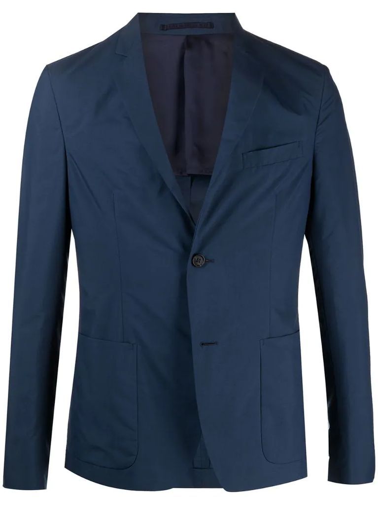 notched-lapel blazer jacket