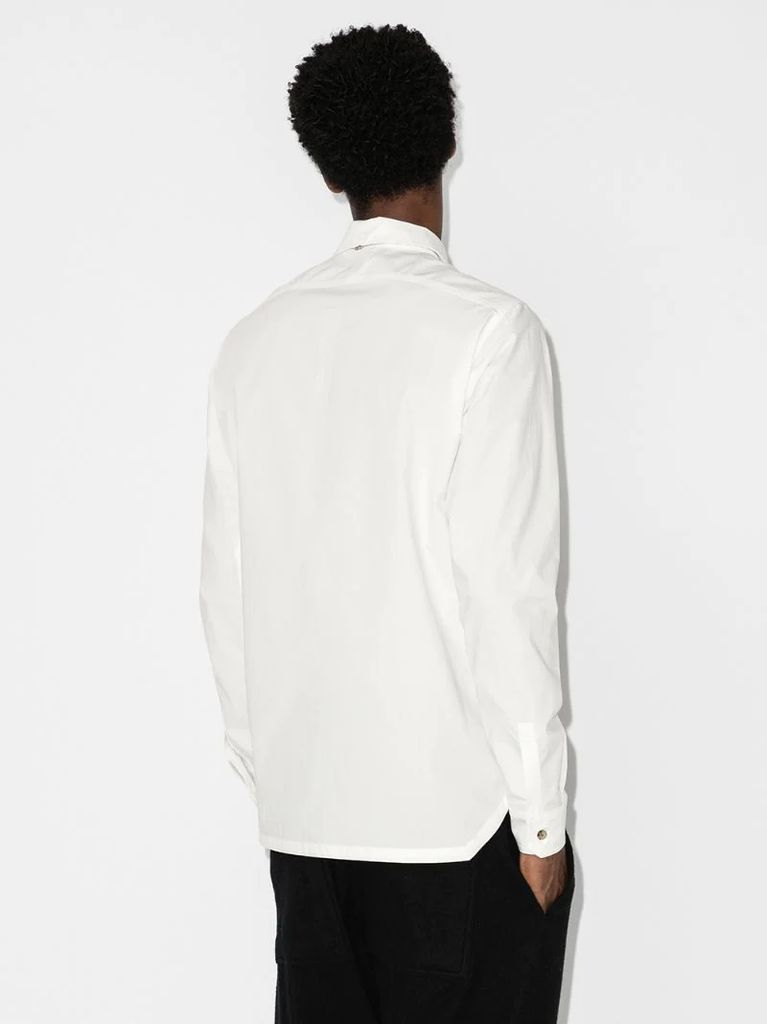 flap-pocket long-sleeve shirt