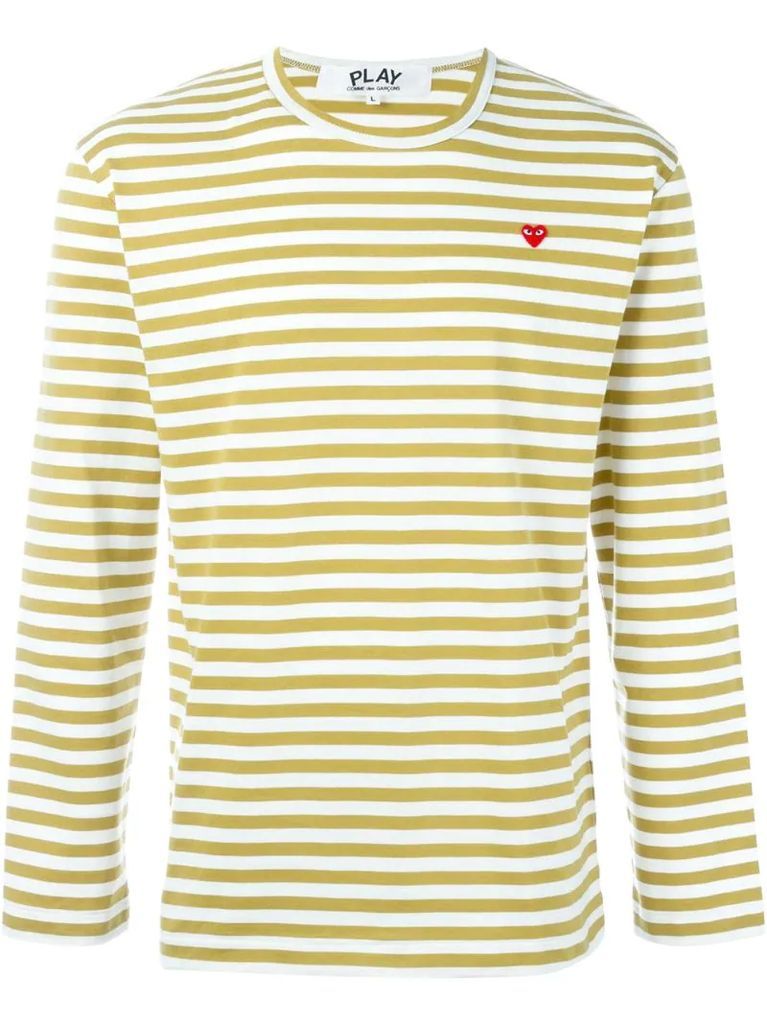 mini heart striped T-shirt