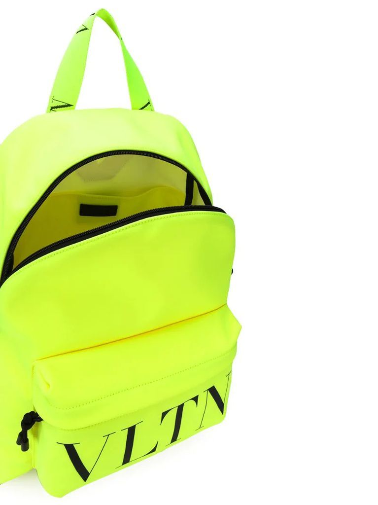 nylon VLTN logo print backpack