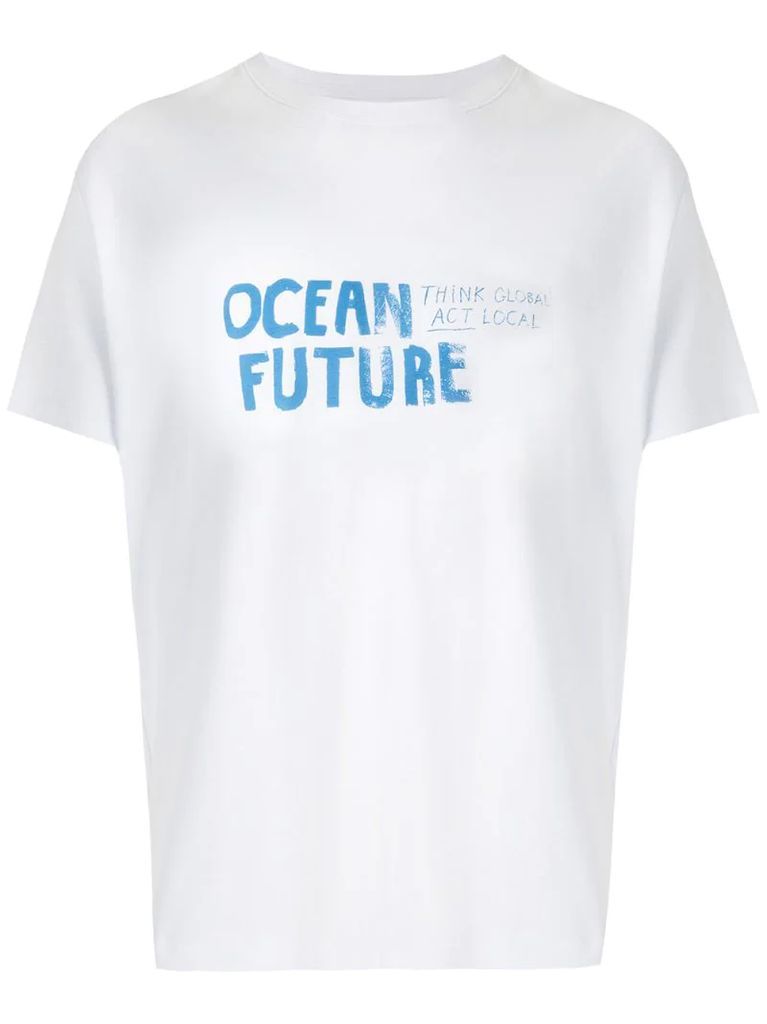 Pet Ocean Future print T-shirt