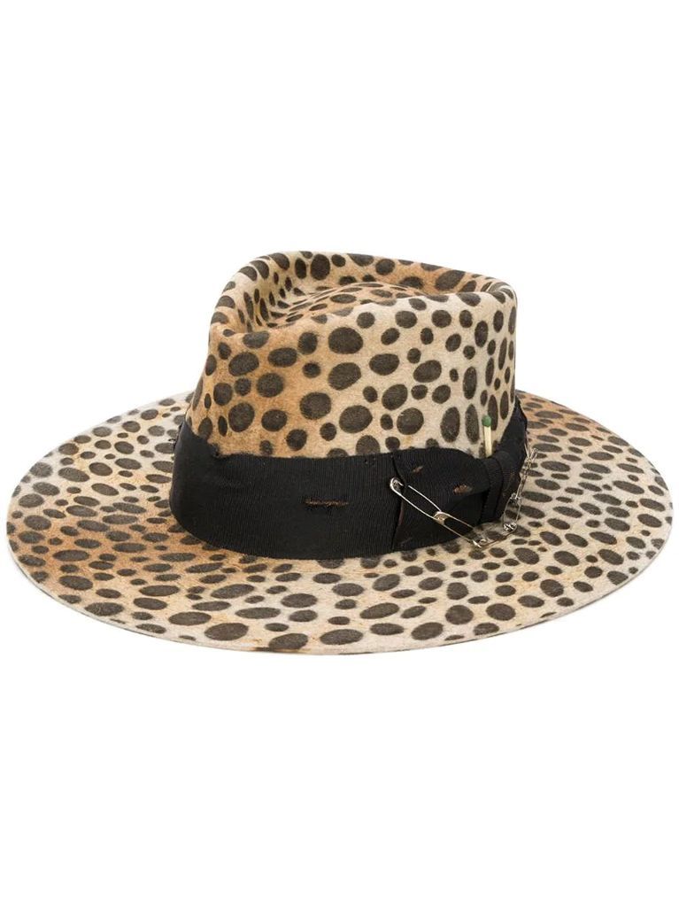 Lynx leopard-print hat