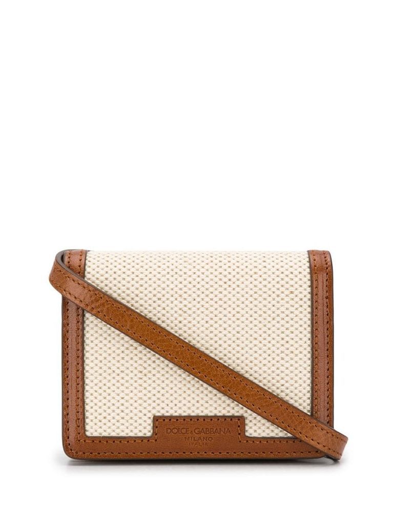 contrast trims small crossbody bag