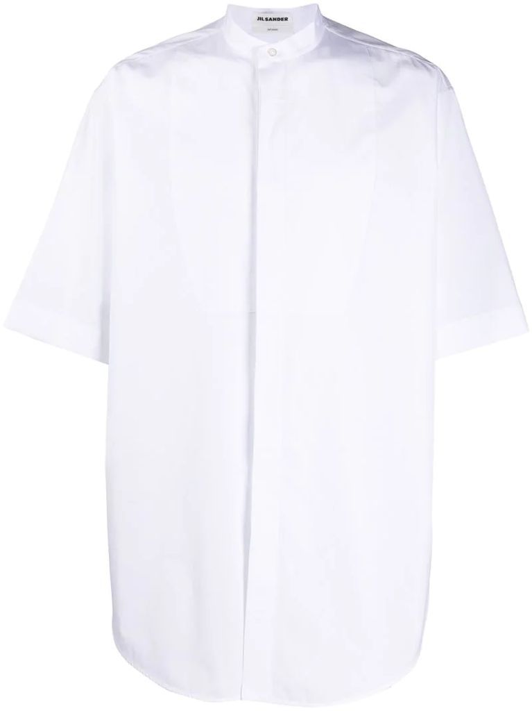 oversized-fit cotton shirt