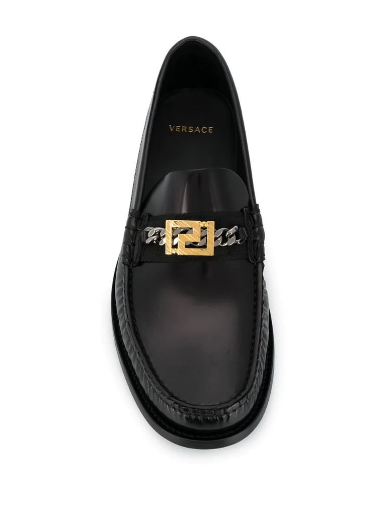 Meander penny-slot loafers