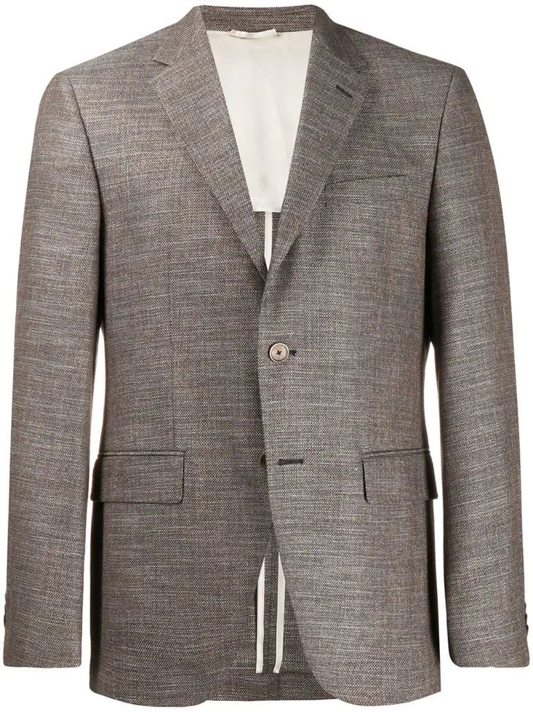 micro-check suit jacket