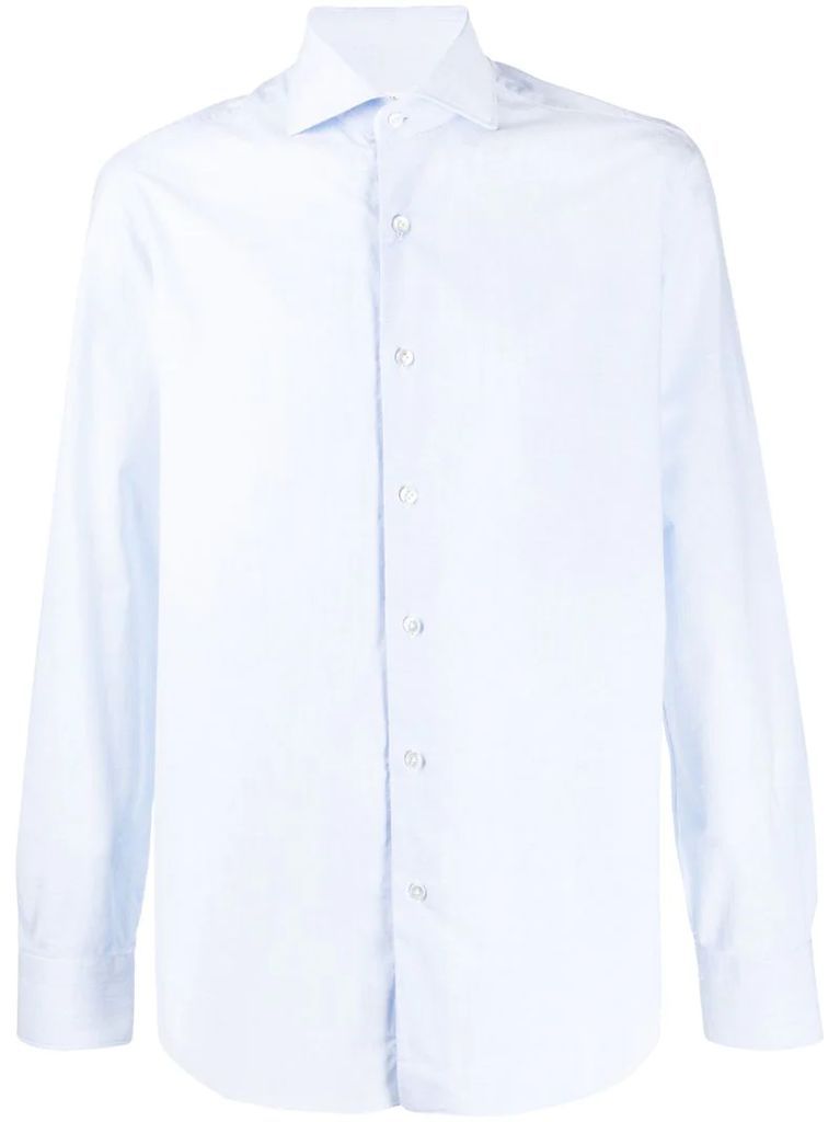 longsleeved curved hem shirt