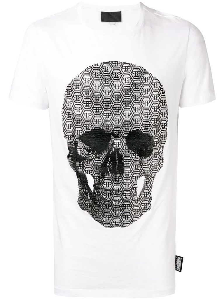 logo skull print T-shirt