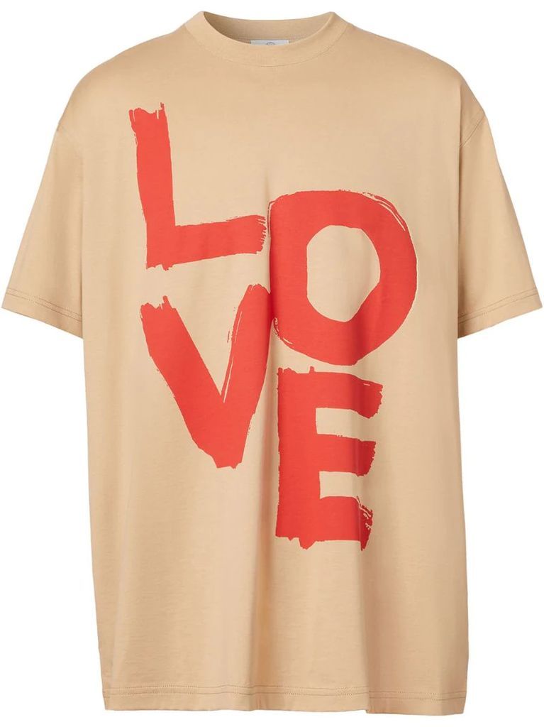 love print organic cotton T-shirt