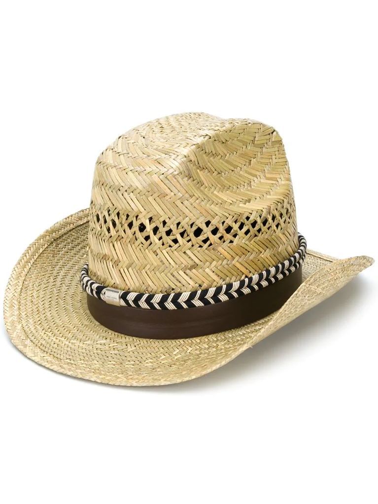 braided ribbon fedora hat