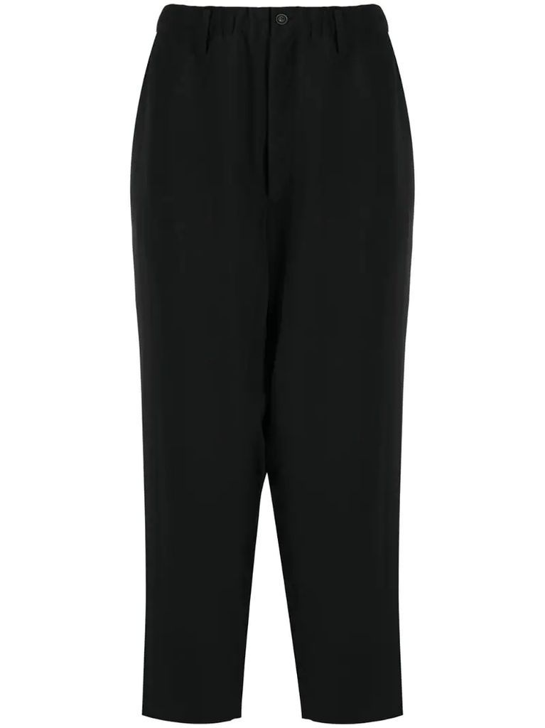 tapered leg trousers