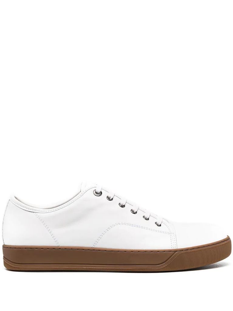 lace-up leather sneakers