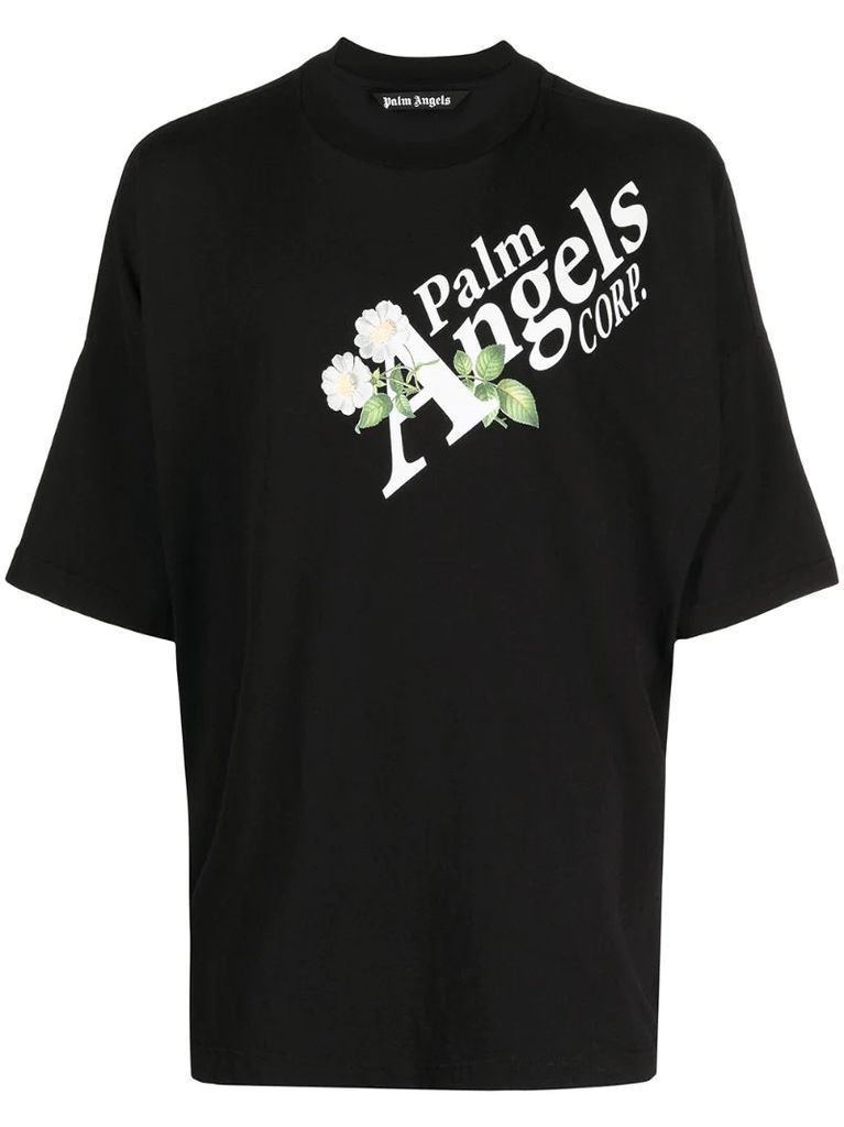 daisy logo print T-shirt