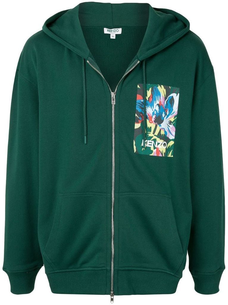 x Vans floral-print zip-up hoodie