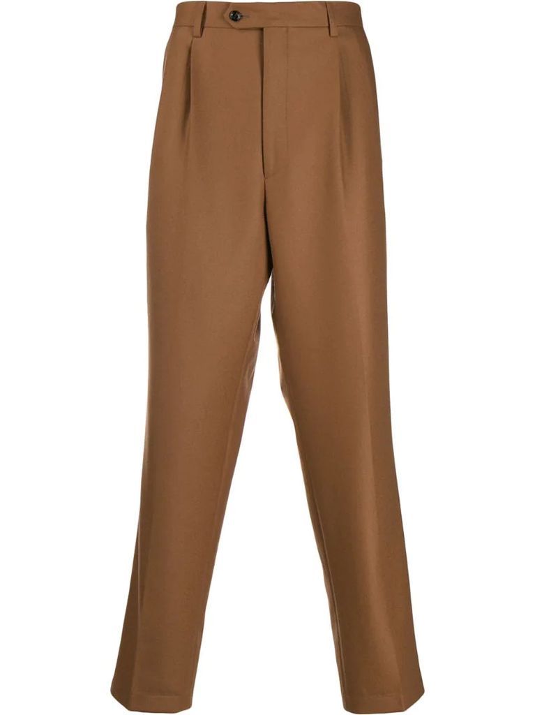 regular-fit tailored trousers