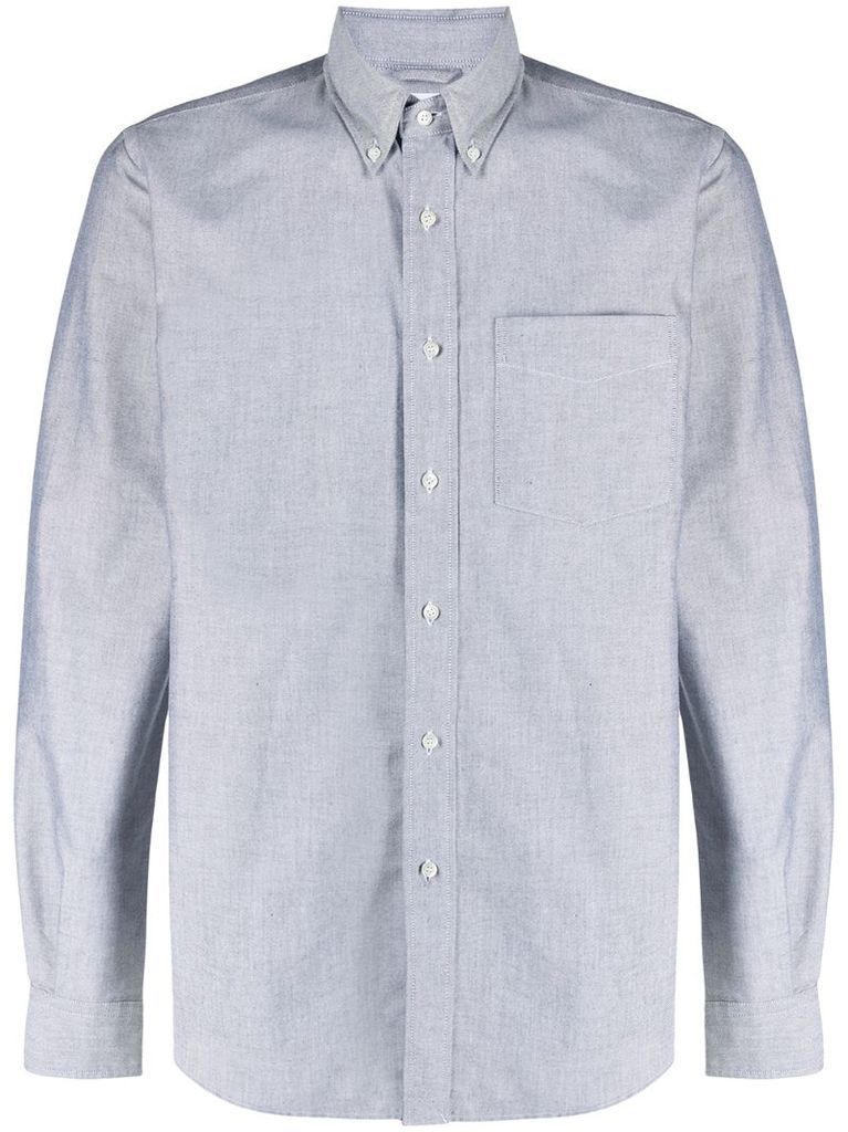 patch pocket long-sleeved shirt