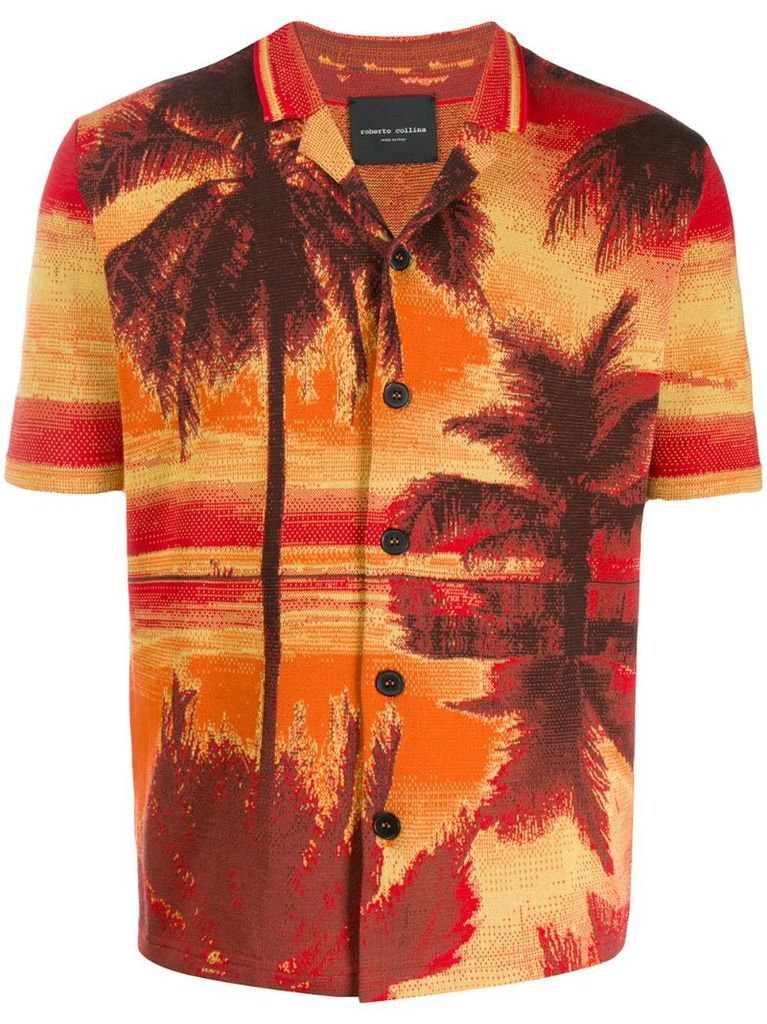Palm tree print shirt