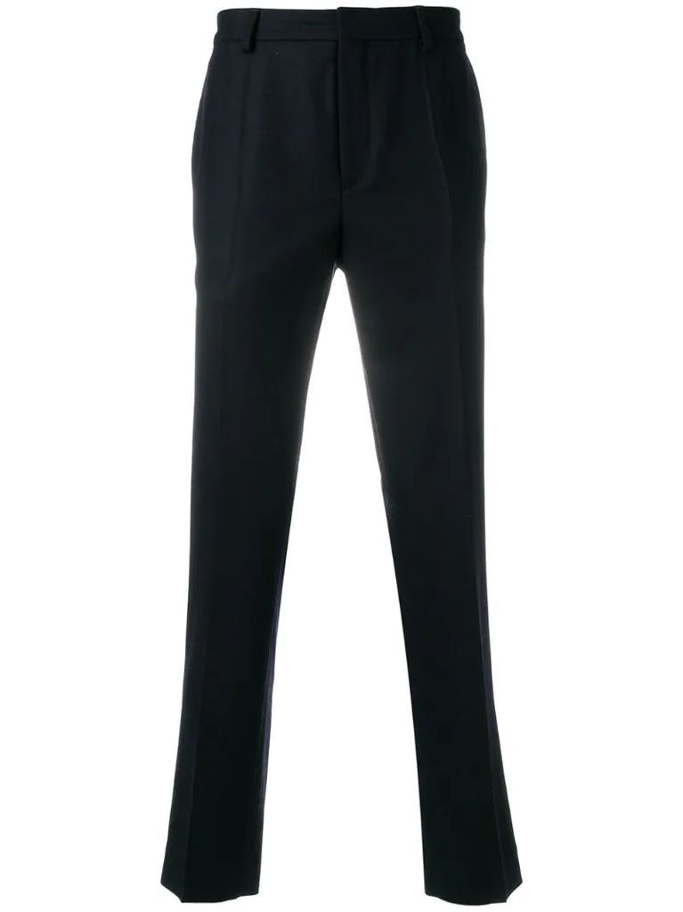 slim fit tailored trousers