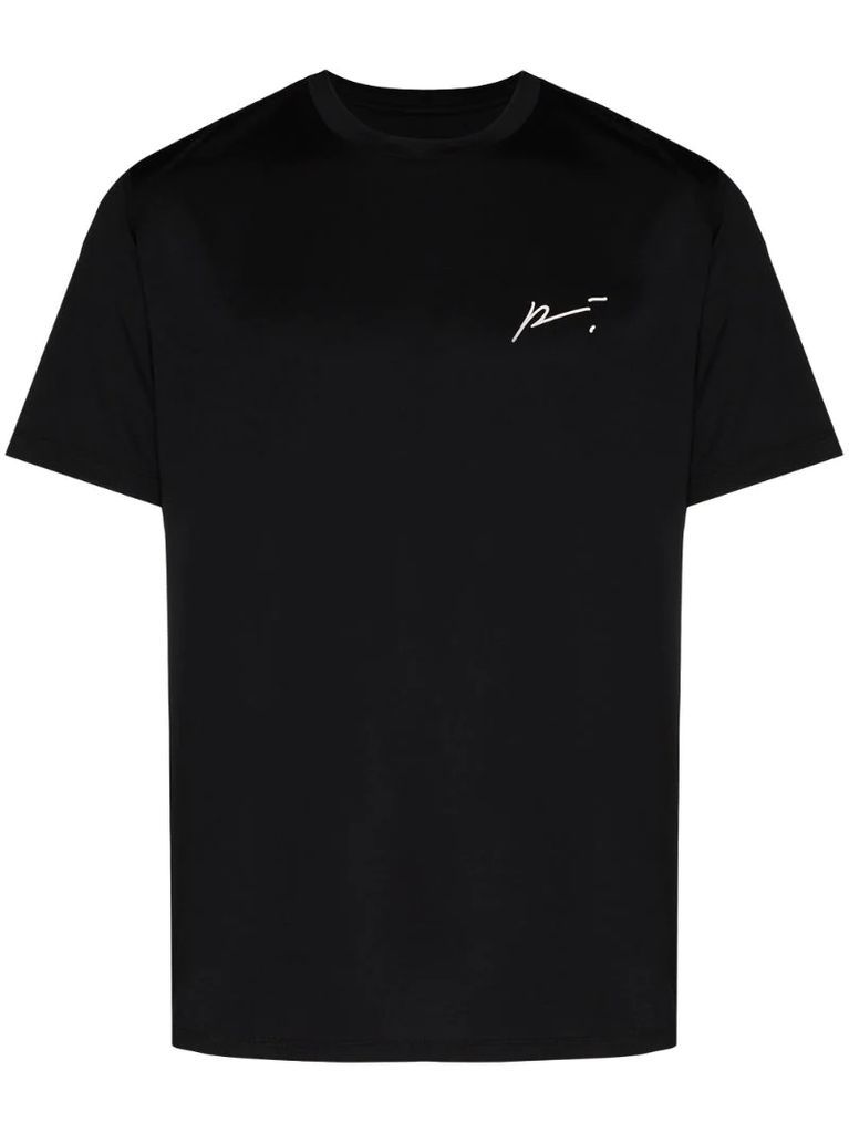 logo-print performance T-shirt