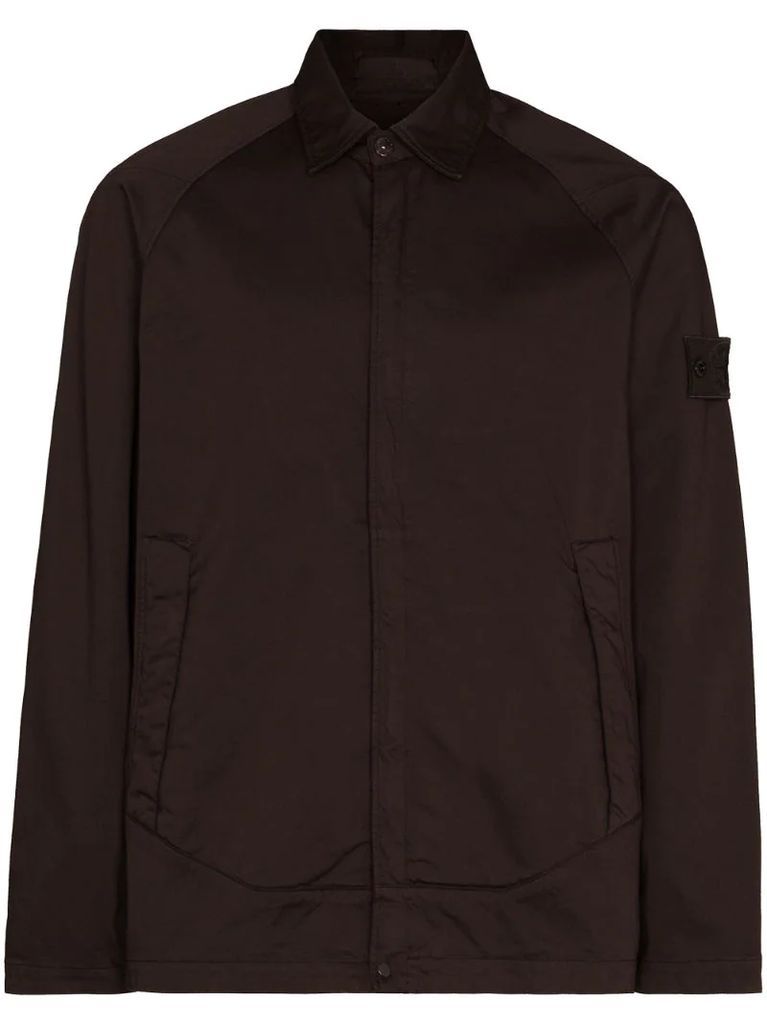 concealed fastening shirt jacket