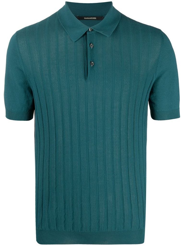 knitted polo shirt