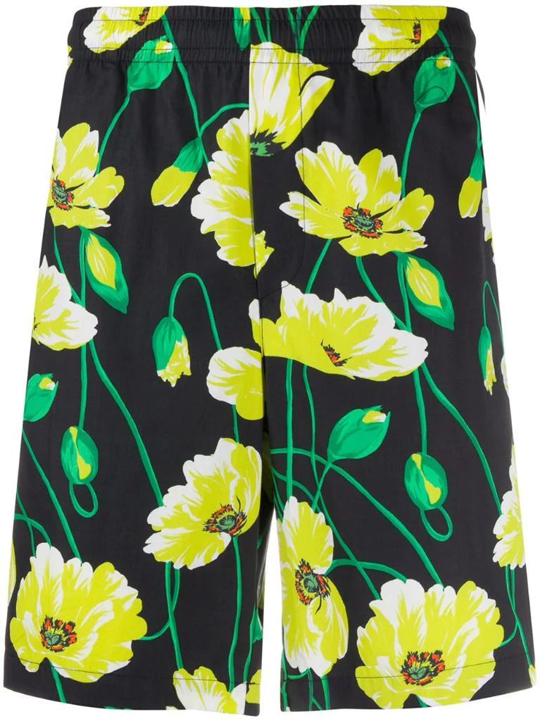 floral-print bermuda shorts