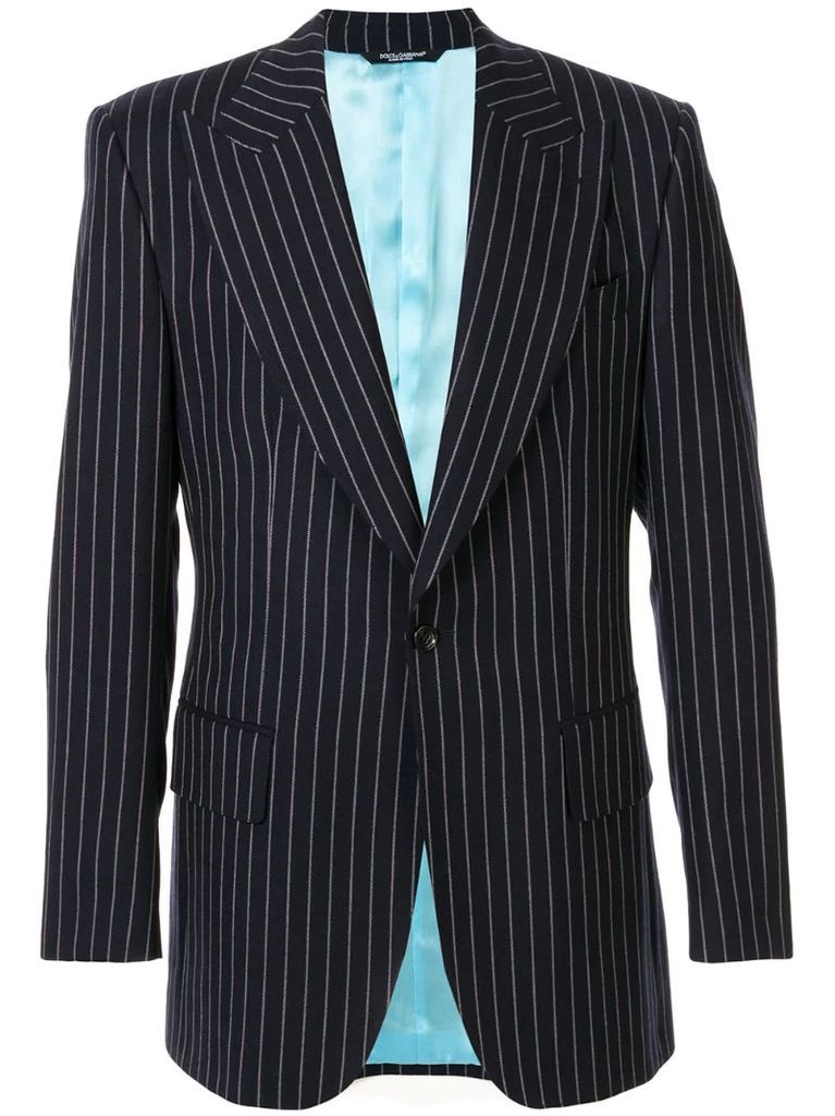 pinstripe suit jacket