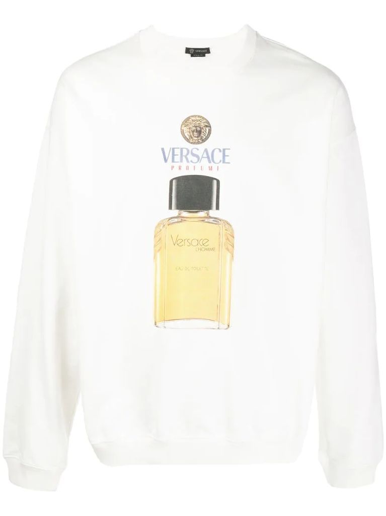 perfume print sweatshirt