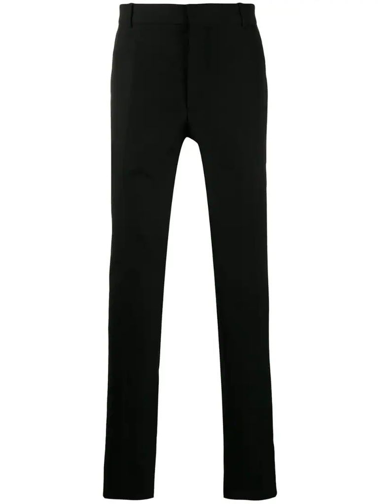 straight-leg logo trousers