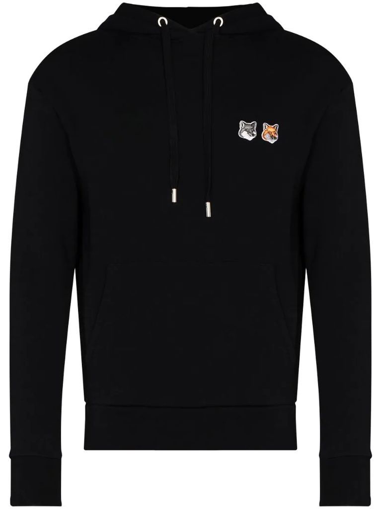 Fox logo-patch hoodie
