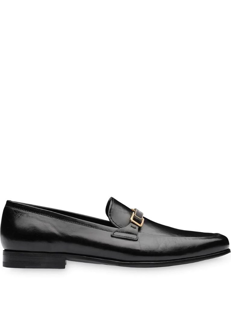 logo strap loafers