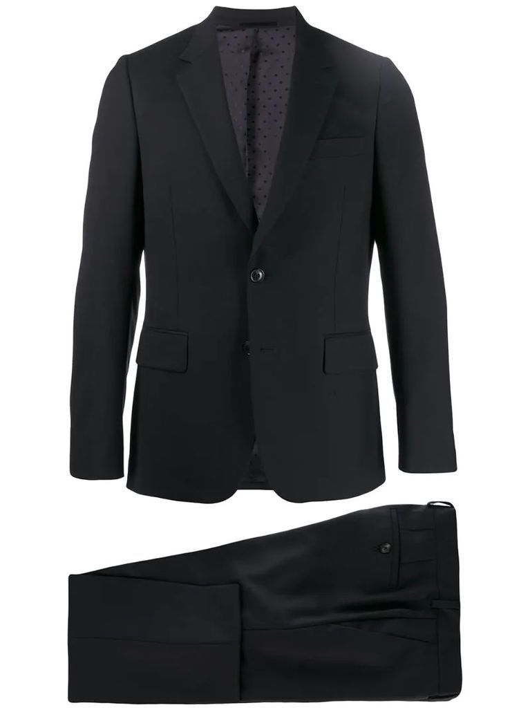 single breasted formal suit
