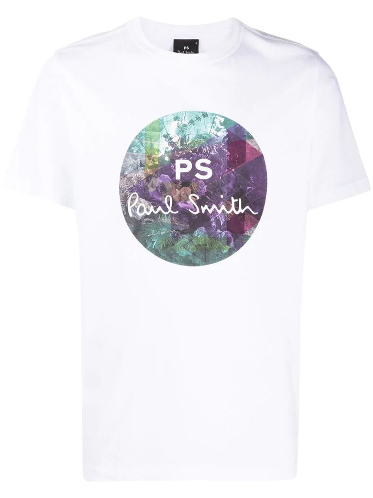 floral-print organic cotton T-shirt