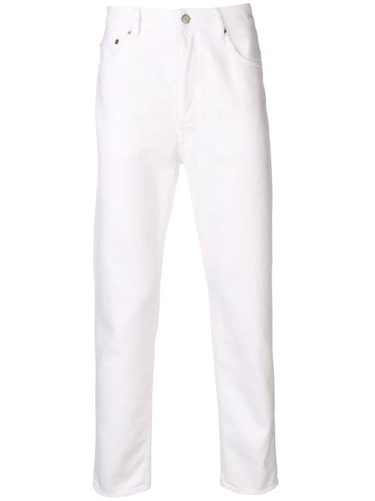 mid rise skinny trousers