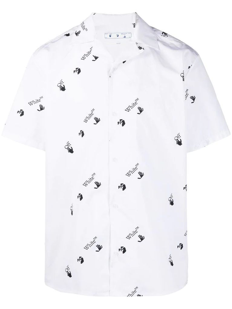 logo-print short-sleeved shirt