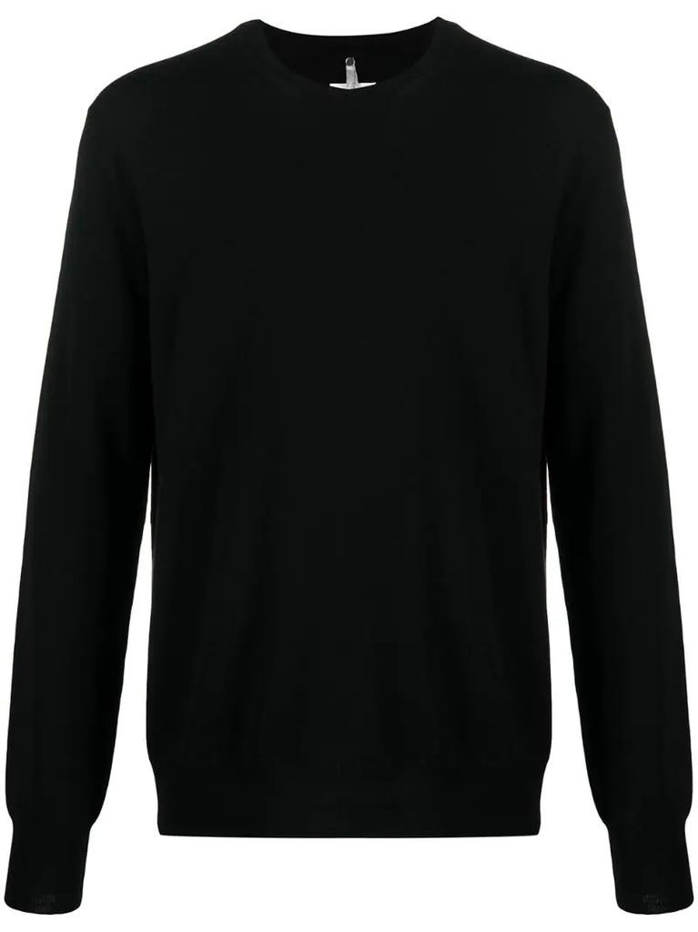 intarsia logo wool-blend jumper