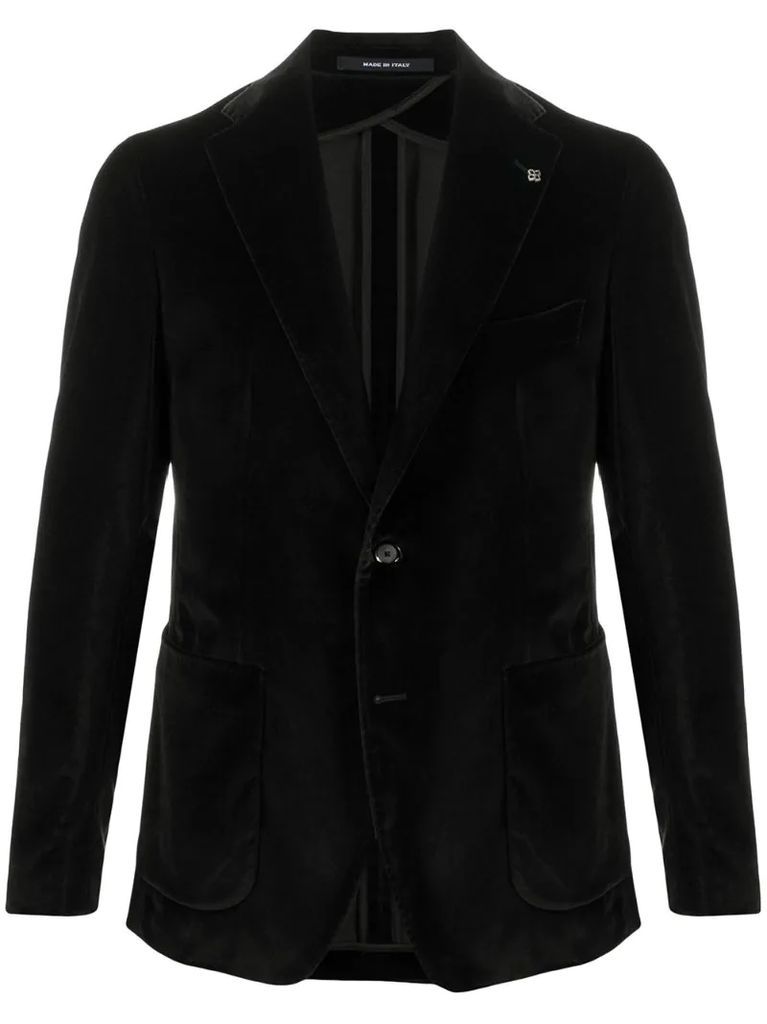 fitted single breasted blazer